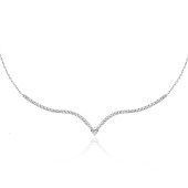 Colier argint Tennis cu inima DiAmanti SMT-1022-N-AS